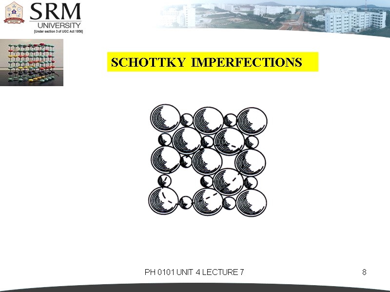 PH 0101 UNIT 4 LECTURE 7 8 SCHOTTKY  IMPERFECTIONS